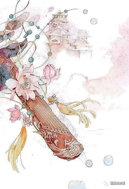【S0533】【素材】桃花复古插画花瓣花朵枝叶雨伞油画PNG免抠设计素材源文件