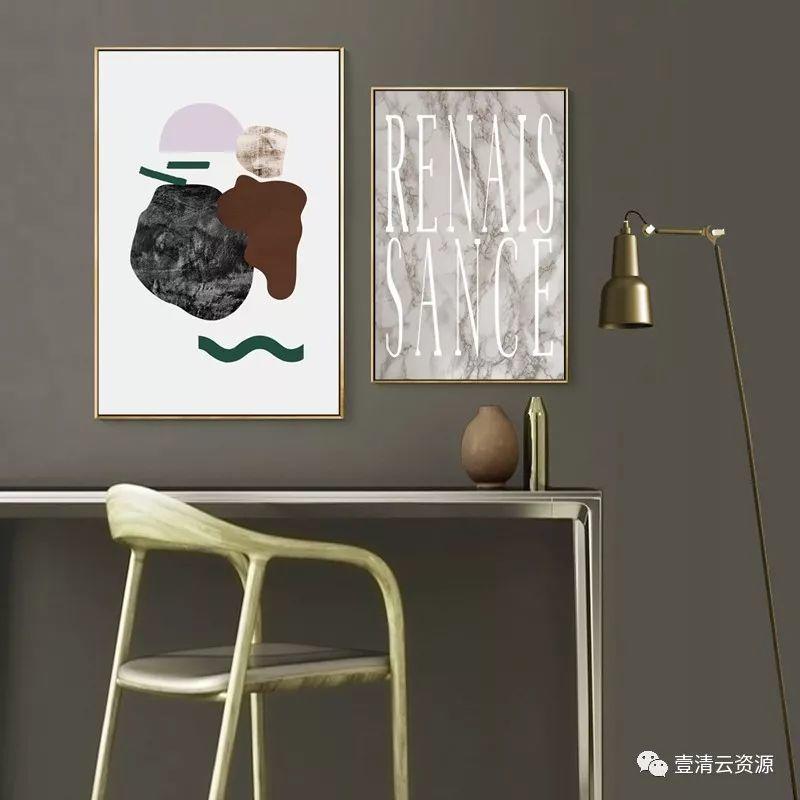 【S0537】【素材】现代简约 北欧维纳斯空间组合画客厅 装饰画创意艺术画芯图片素材