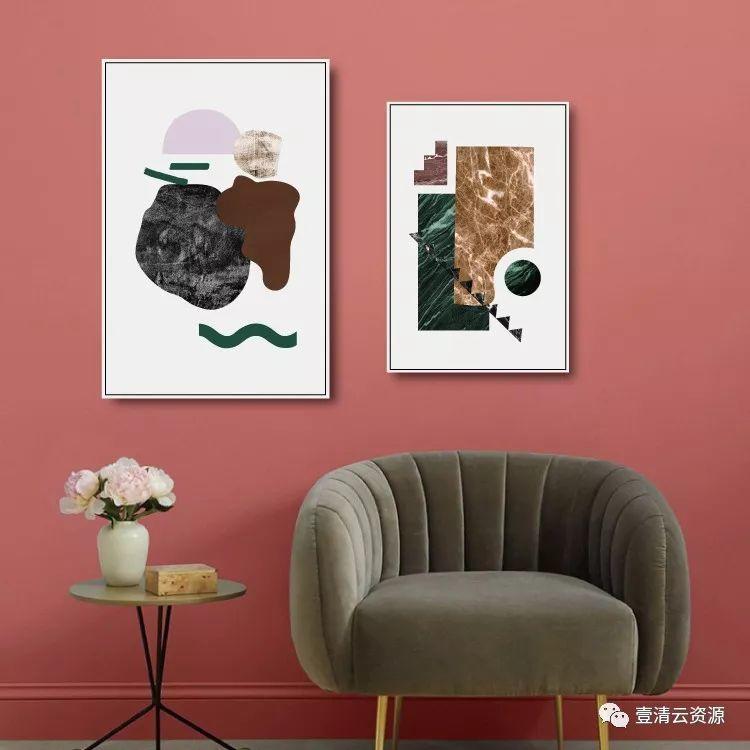 【S0537】【素材】现代简约 北欧维纳斯空间组合画客厅 装饰画创意艺术画芯图片素材