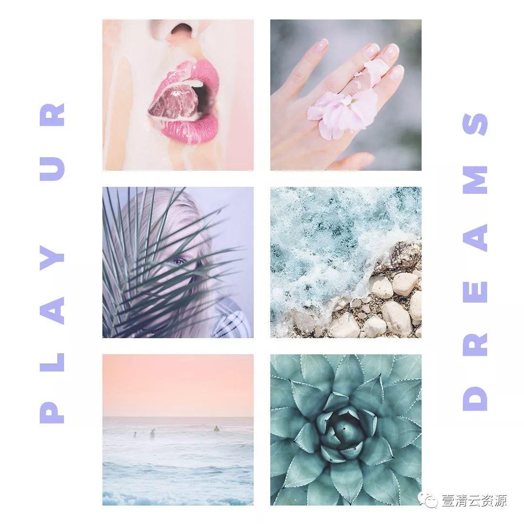 【S0540】【素材】时尚粉彩色调的故事模板PSD设计素材源文件