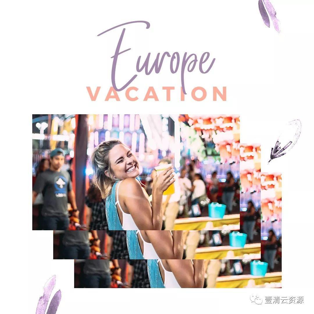 【S0540】【素材】时尚粉彩色调的故事模板PSD设计素材源文件