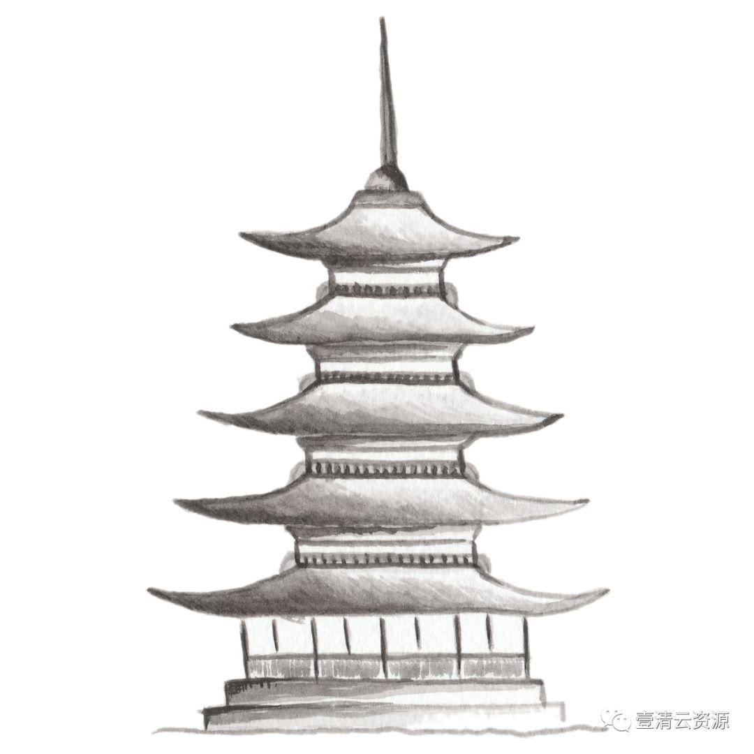 【S0541】【素材】和风手绘水墨樱花PNG PSD设计素材源文件