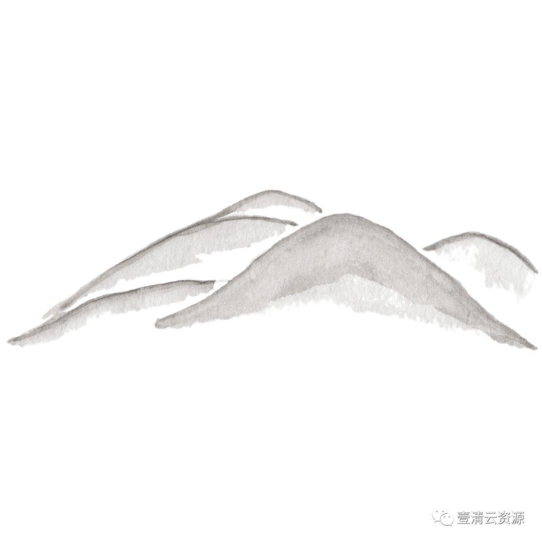 【S0541】【素材】和风手绘水墨樱花PNG PSD设计素材源文件