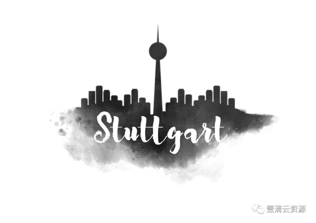 【S0545】【素材】黑白欧美城市建筑剪影 PNG免抠水墨高清背景图片 PS设计素材