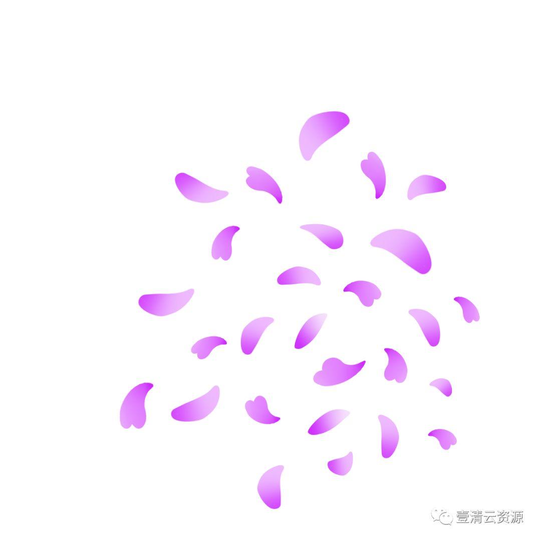 【S0550】【素材】唯美飘落红色粉色花瓣掉落PNG免抠设计素材源文件