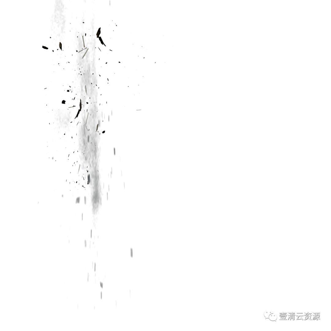【S0551】【素材】免抠PNG+PSD白底火焰爆炸玻璃烟雾设计素材源文件