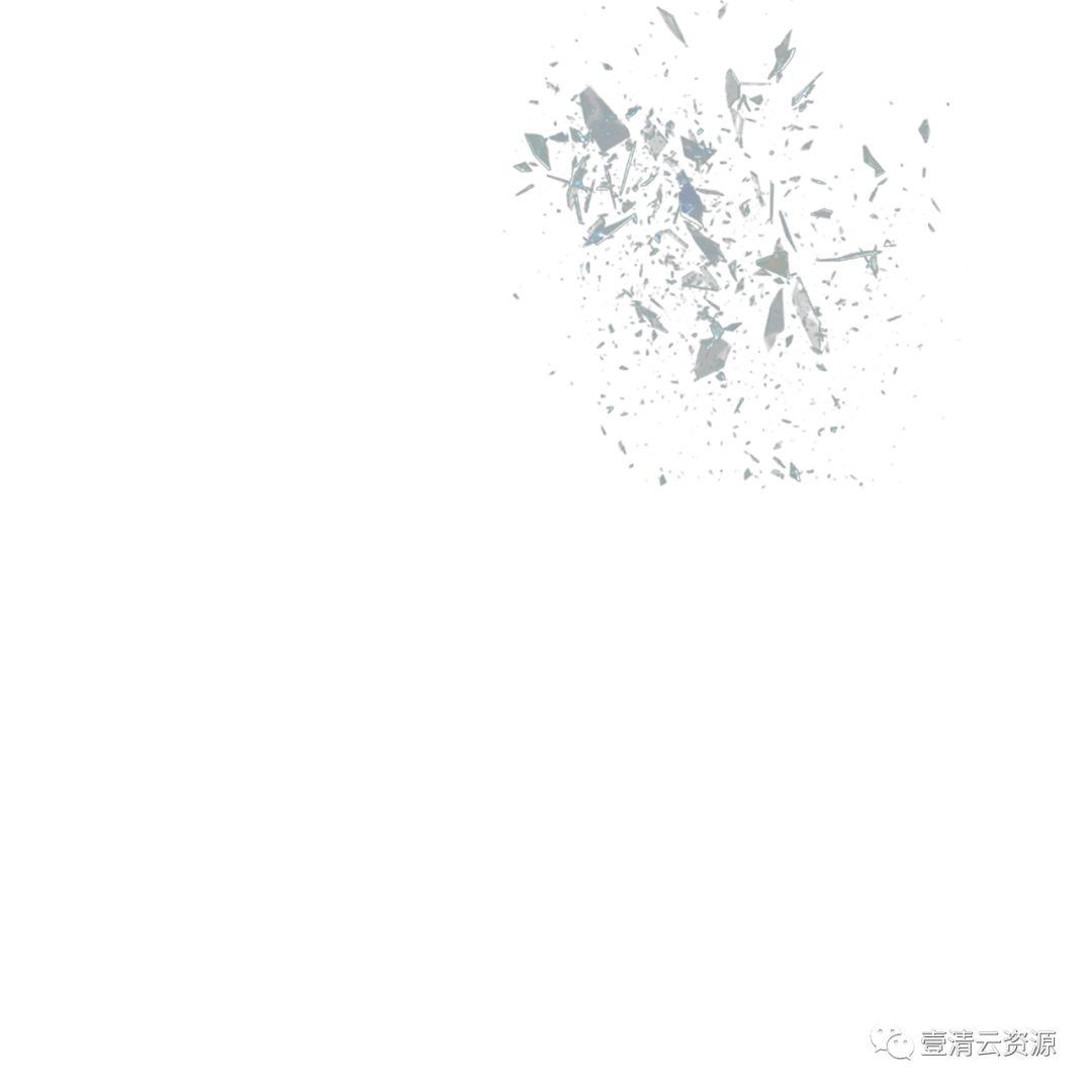 【S0551】【素材】免抠PNG+PSD白底火焰爆炸玻璃烟雾设计素材源文件