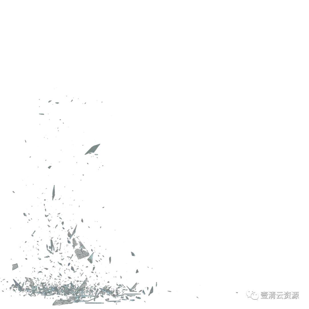 【S0551】【素材】免抠PNG+PSD白底火焰爆炸玻璃烟雾设计素材源文件