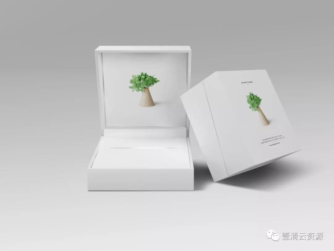 【S0561】【素材】高端时尚产品创意礼品盒纸盒包装效果图展示VI智能贴图PS样机素材