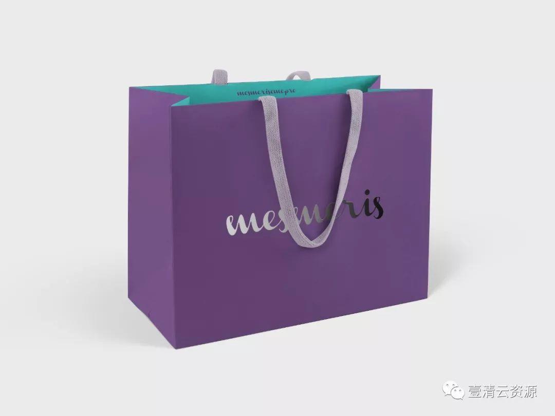 【S0562】【素材】购物袋纸袋产品品牌服饰礼品袋VI贴图样机效果图展示PSD模板素材