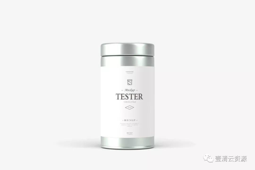 【S0565】【素材】茶叶礼盒铁盒包装样机贴图袋泡茶袋效果展示VI品牌PSD设计素材