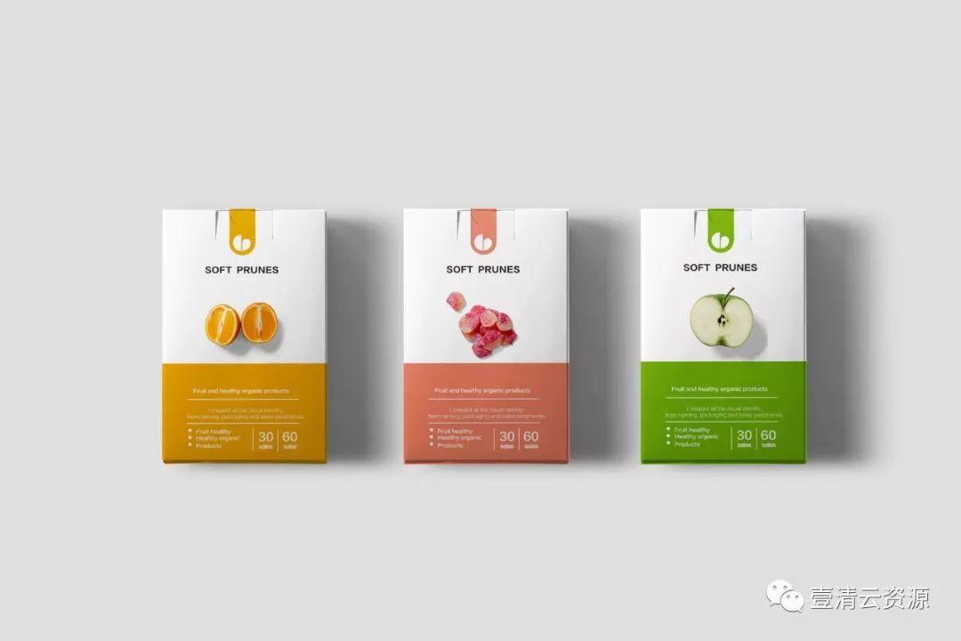 【S0566】【素材】休闲食品零食茶叶坚果包装效果图纸袋智能贴图VI样机素材PSD模板