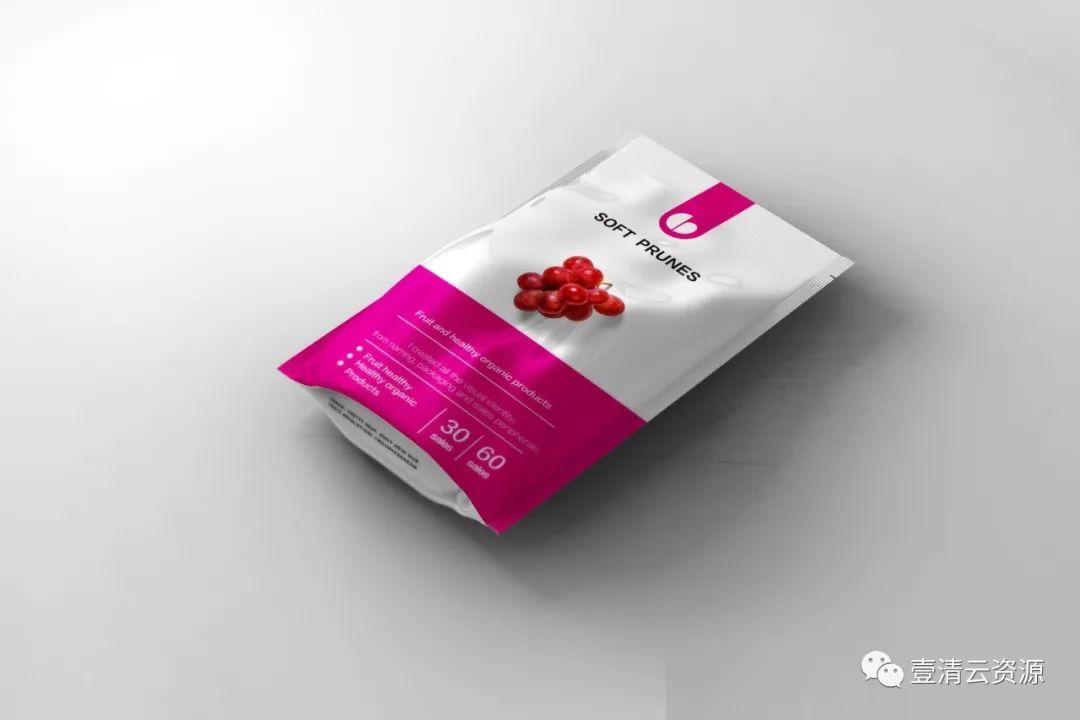 【S0566】【素材】休闲食品零食茶叶坚果包装效果图纸袋智能贴图VI样机素材PSD模板