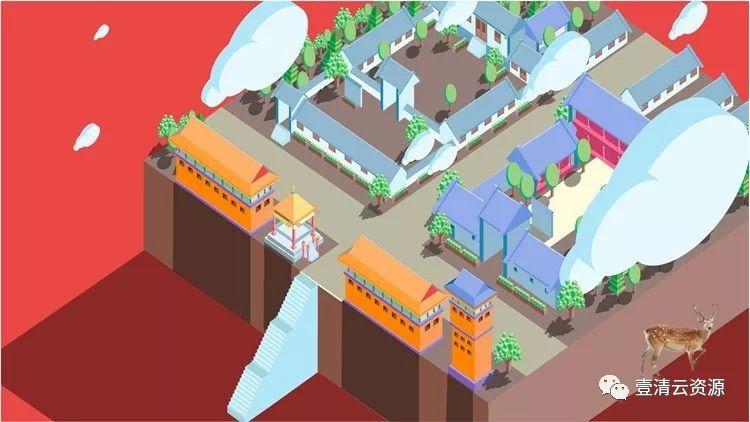 【S0575】【素材】中国古典水墨风城市风景AI设计素材源文件