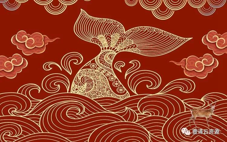 【S0580】【素材】92款国潮风背景PSD设计素材源文件