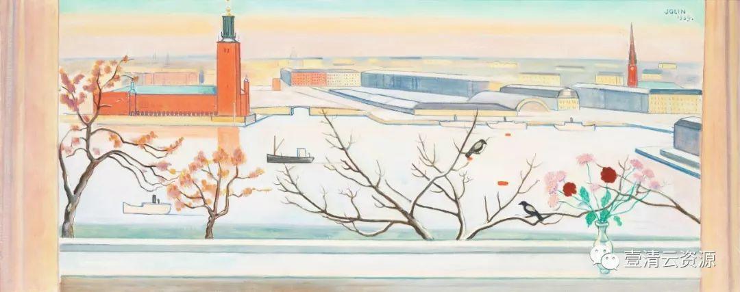 【S0583】【素材】纳尔乔林Einar Jolin绘画、装饰画作品高清图片素材参考资料160幅（JPG）