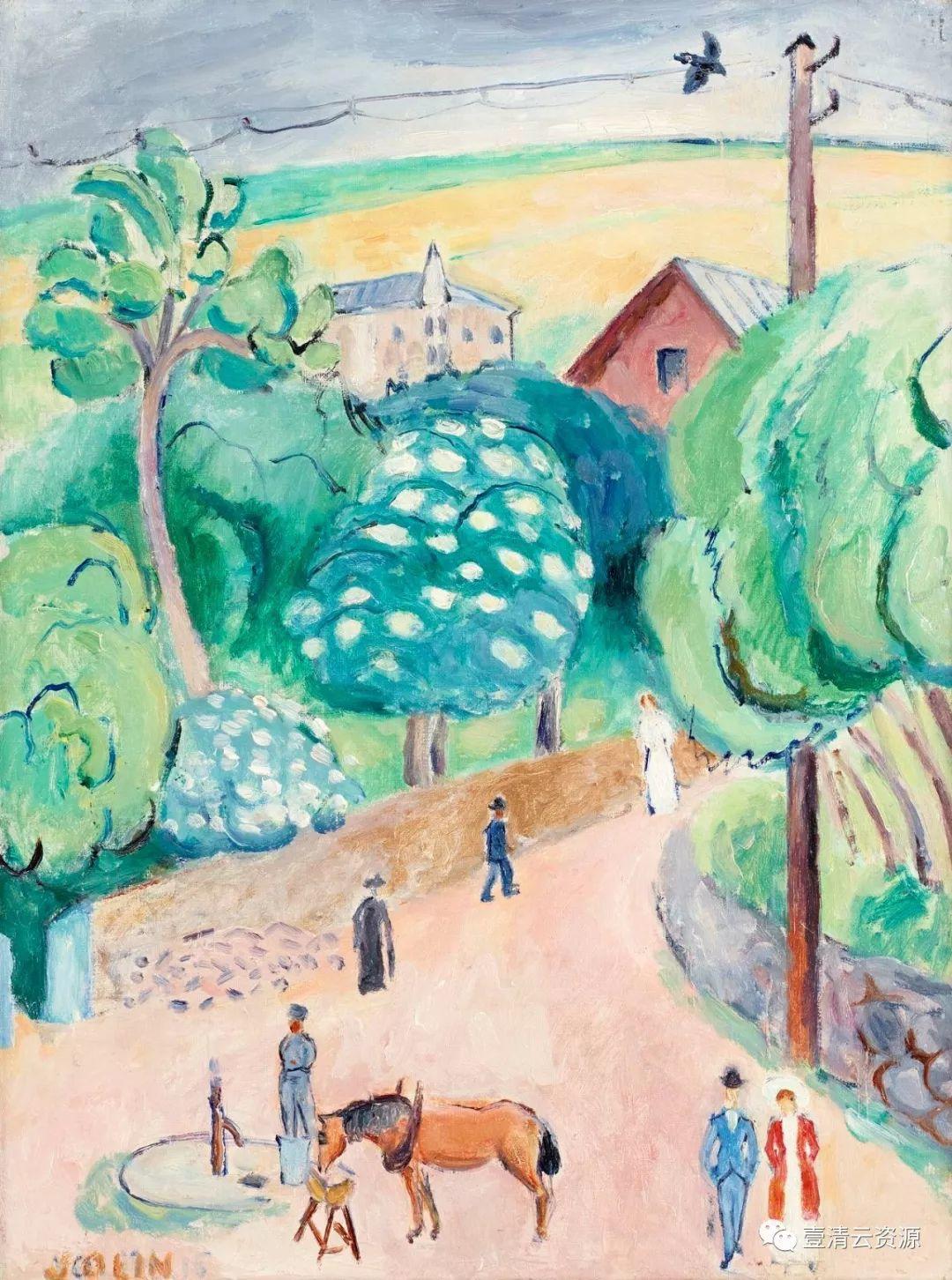【S0583】【素材】纳尔乔林Einar Jolin绘画、装饰画作品高清图片素材参考资料160幅（JPG）