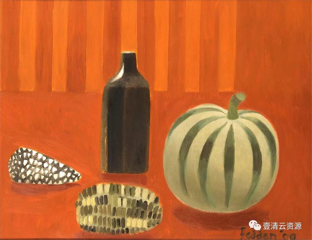 【S0585】【素材】玛丽芬顿Mary Fedden油画、水彩画作品高清图片素材参考资料141幅（JPG）