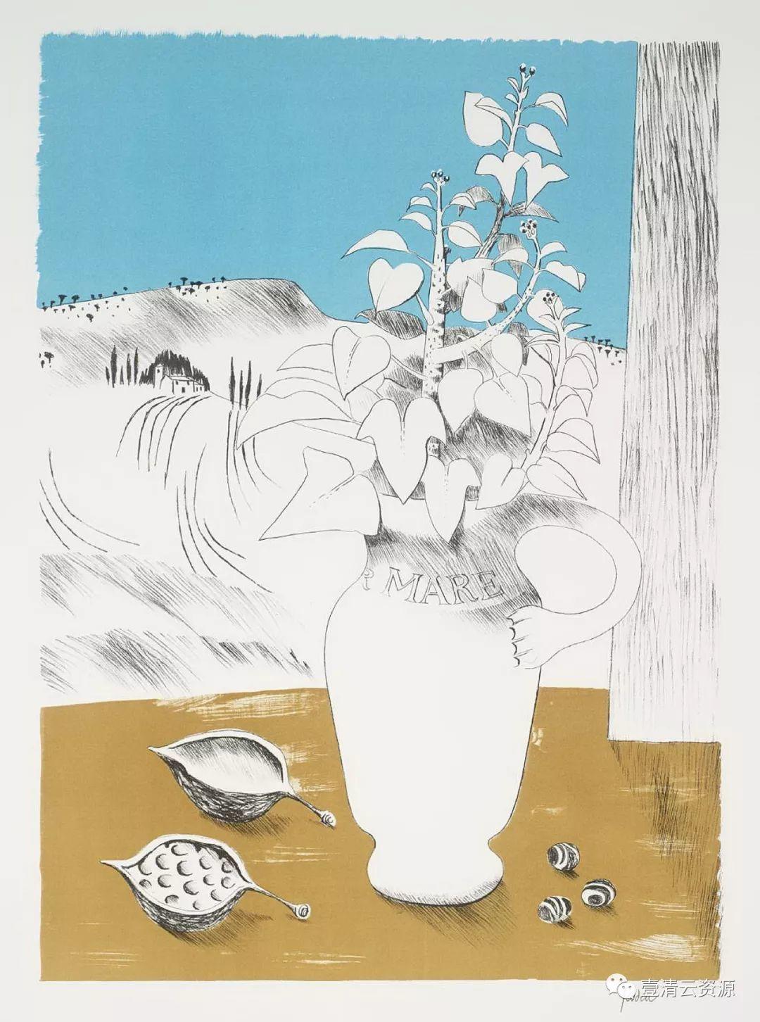 【S0585】【素材】玛丽芬顿Mary Fedden油画、水彩画作品高清图片素材参考资料141幅（JPG）