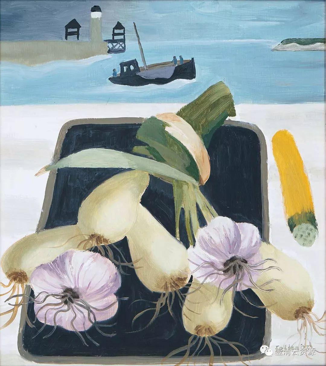 【S0585】【素材】玛丽芬顿Mary Fedden油画、水彩画作品高清图片素材参考资料141幅（JPG）