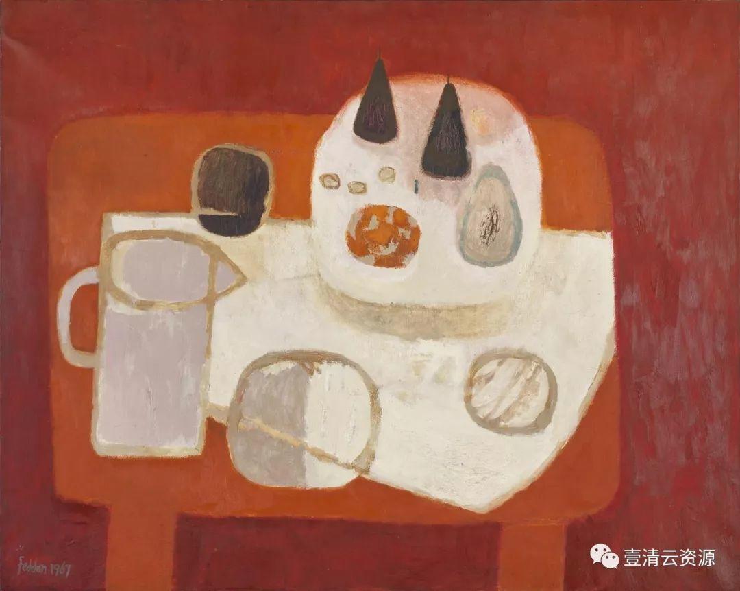 【S0585】【素材】玛丽芬顿Mary Fedden油画、水彩画作品高清图片素材参考资料141幅（JPG）