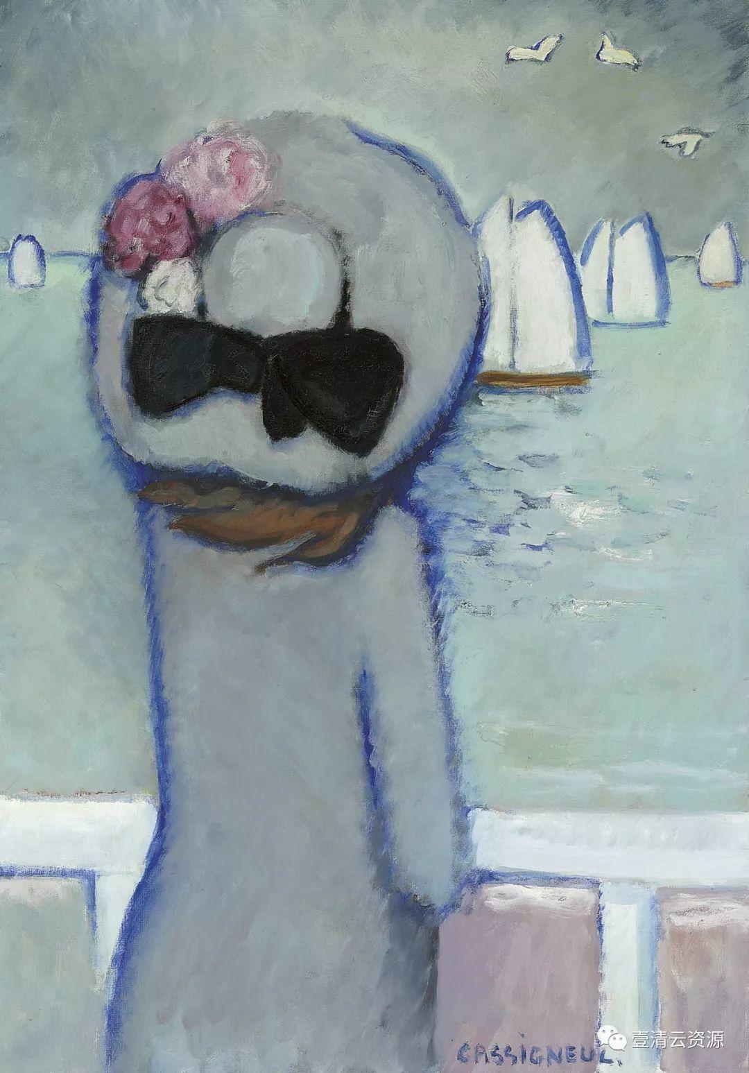 【S0586】【素材】卡西尼尔Jean-Pierre Cassigneul油画人物作品高清图片素材资料50幅（JPG）