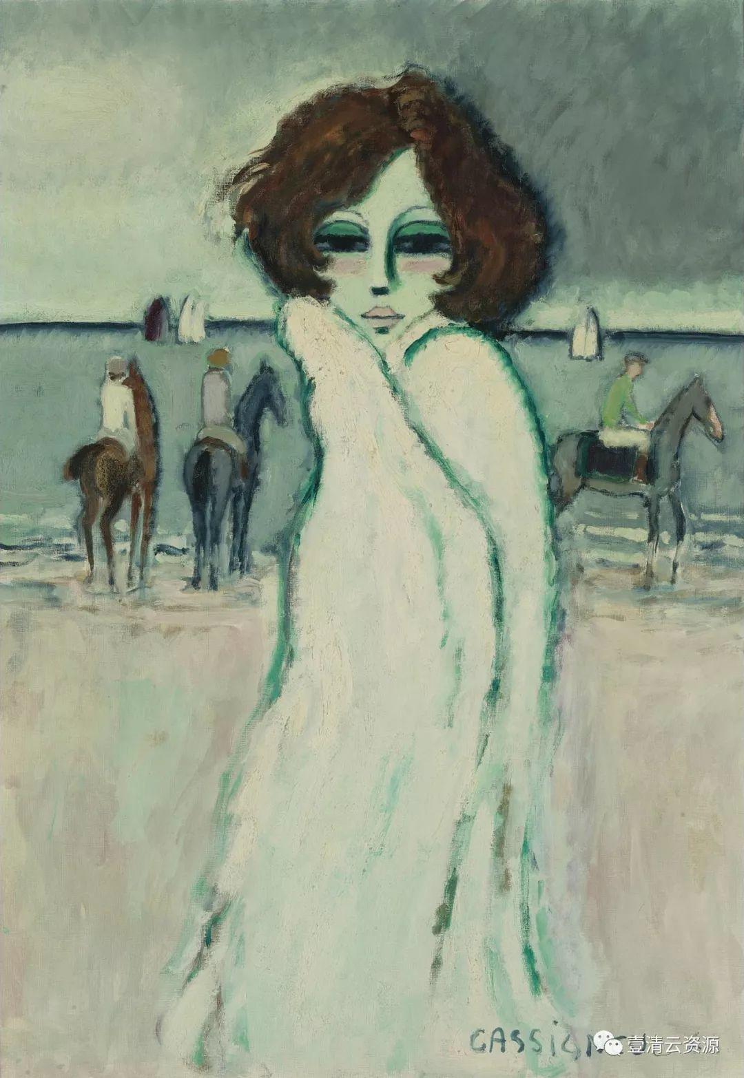 【S0586】【素材】卡西尼尔Jean-Pierre Cassigneul油画人物作品高清图片素材资料50幅（JPG）
