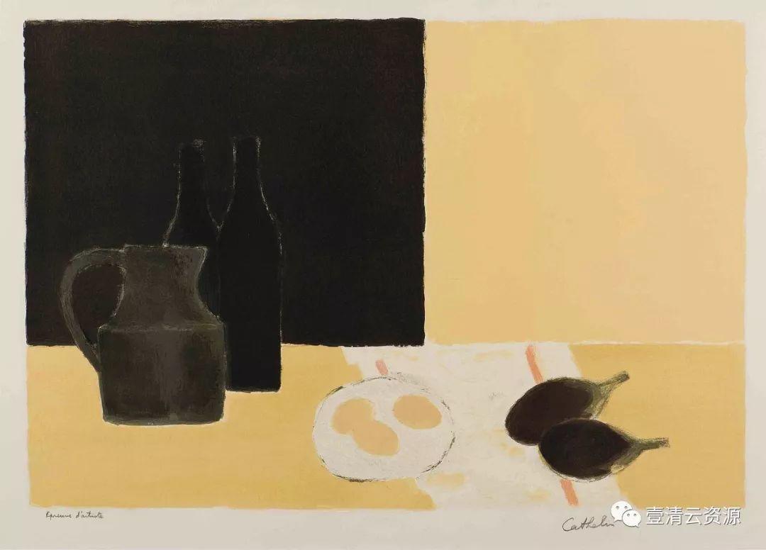 【S0588】【素材】贝尔纳卡特林Bernard Cathelin油画作品高清图片素材资料50幅（JPG)