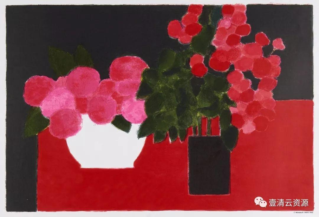 【S0588】【素材】贝尔纳卡特林Bernard Cathelin油画作品高清图片素材资料50幅（JPG)