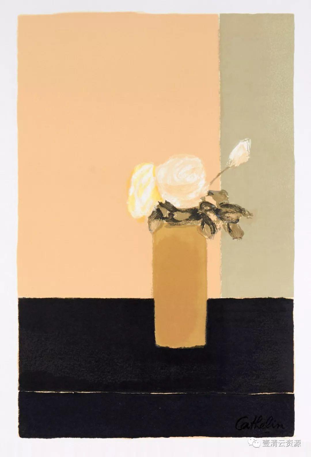 【S0588】【素材】贝尔纳卡特林Bernard Cathelin油画作品高清图片素材资料50幅（JPG)