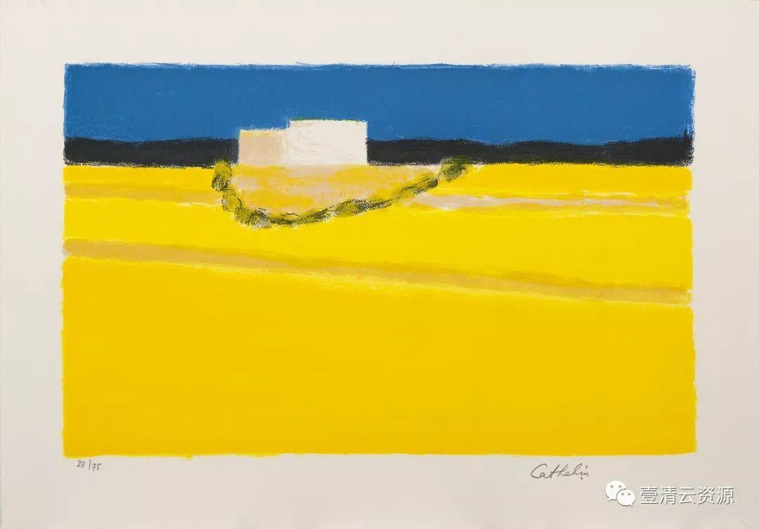 【S0588】【素材】贝尔纳卡特林Bernard Cathelin油画作品高清图片素材资料50幅（JPG)