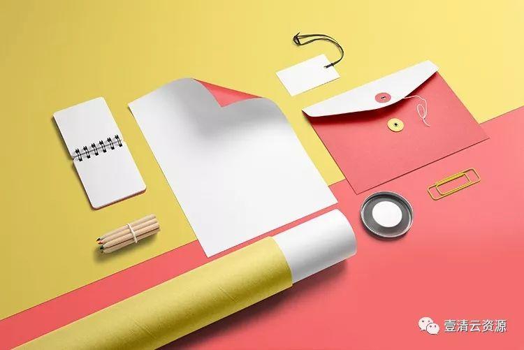 【S0596】【素材】 公司企业商务办公用品牌LOGO形象VI展示样机PSD智能贴图设计素材