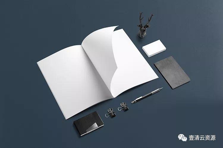 【S0596】【素材】 公司企业商务办公用品牌LOGO形象VI展示样机PSD智能贴图设计素材