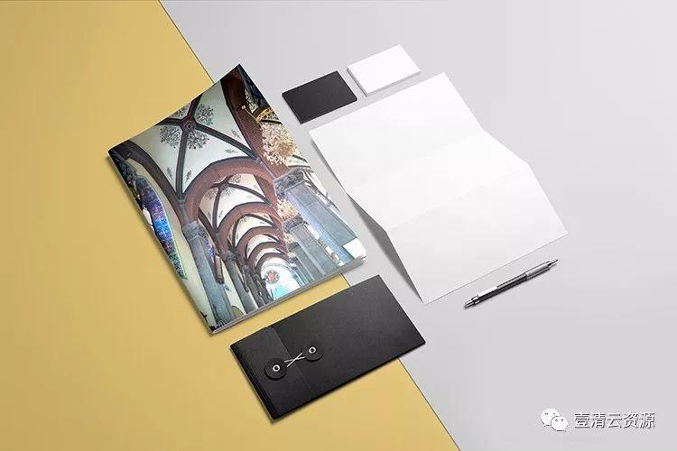 【S0596】【素材】 公司企业商务办公用品牌LOGO形象VI展示样机PSD智能贴图设计素材