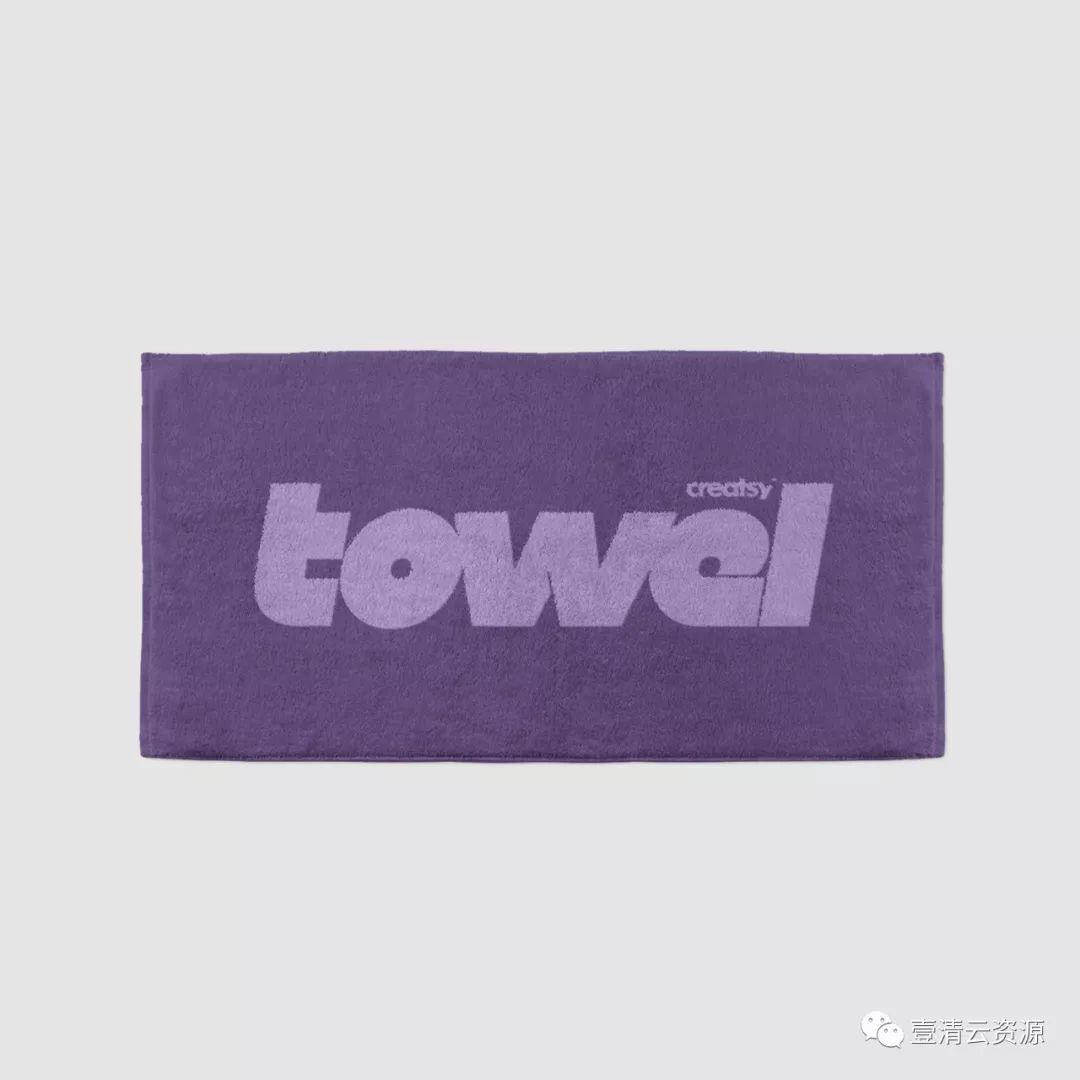 【S0601】【素材】毛巾浴巾印花图案PS效果图展示VI贴图样机PSD模板素材