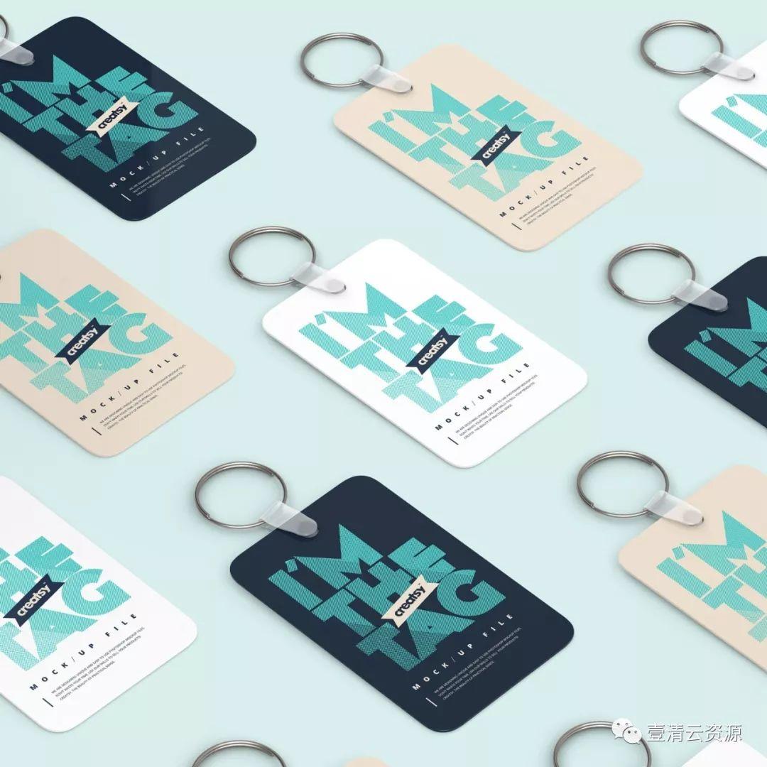 【S0602】【素材】工作证工作牌证件挂绳定制PS效果图展示 VI贴图样机PSD模板素材