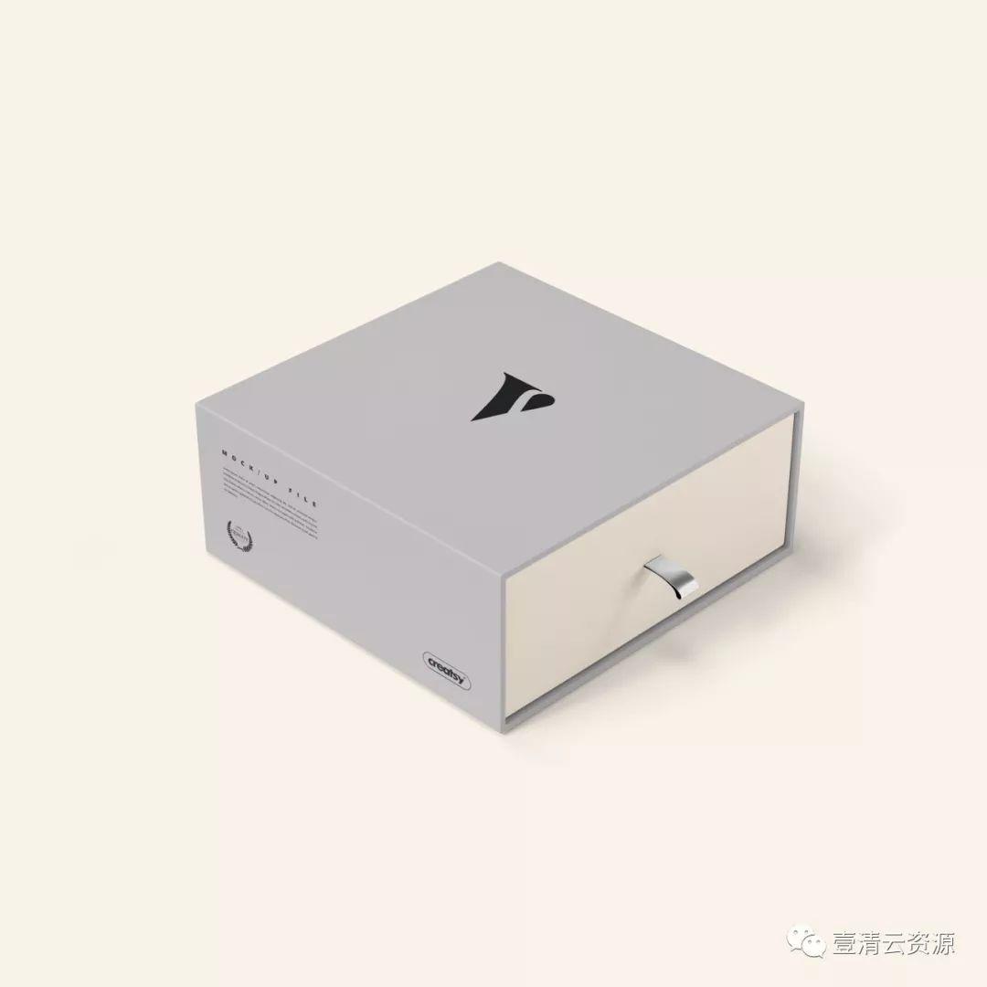 【S0603】【素材】高档豪华礼品礼物包装盒袋抽屉盒效果图提案VI贴图样机PSD模板