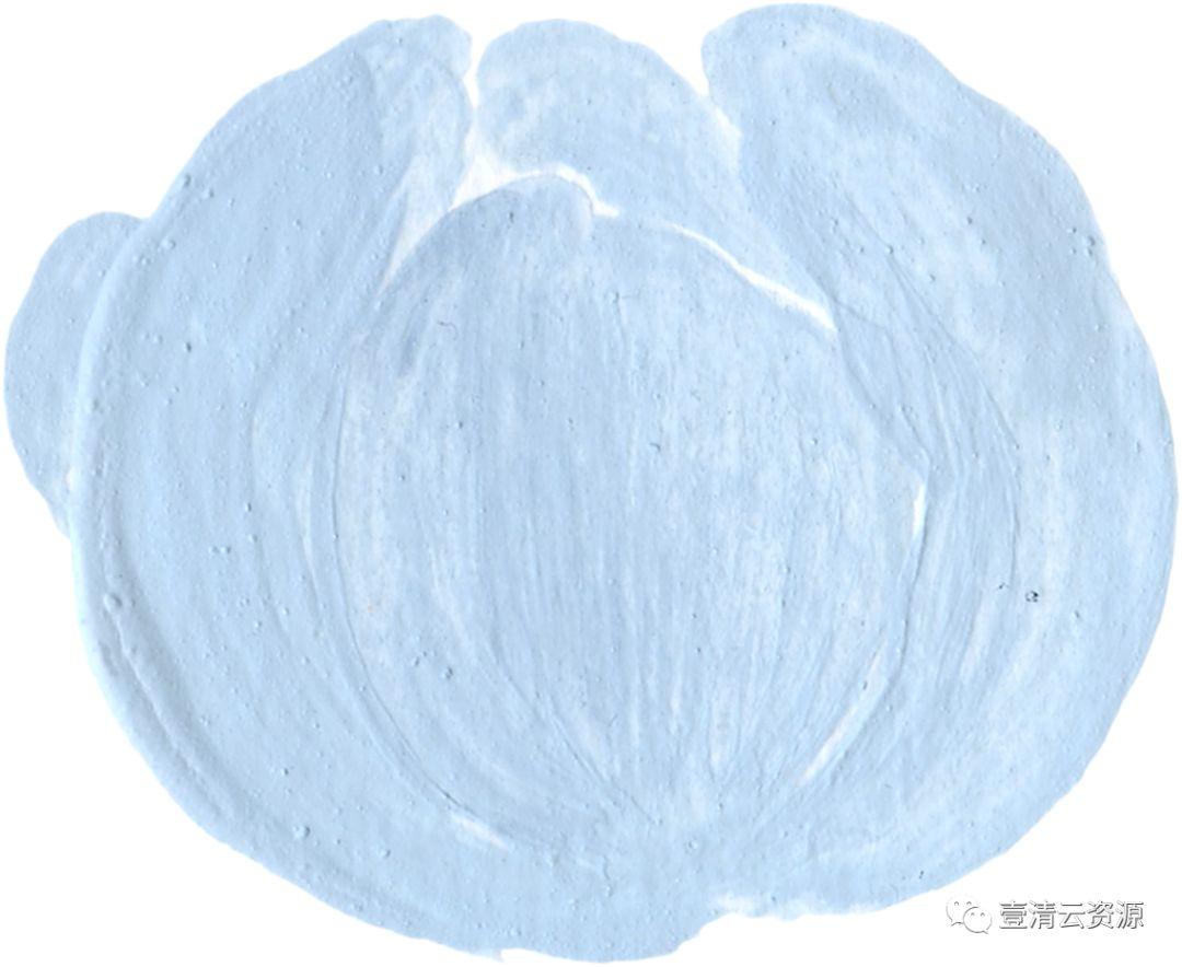 【S0624】【素材】海军蓝金线水彩花卉PNG设计素材源文件