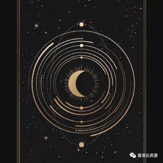 【S0627】【素材】宇宙黑金魔法阵PNG设计素材源文件