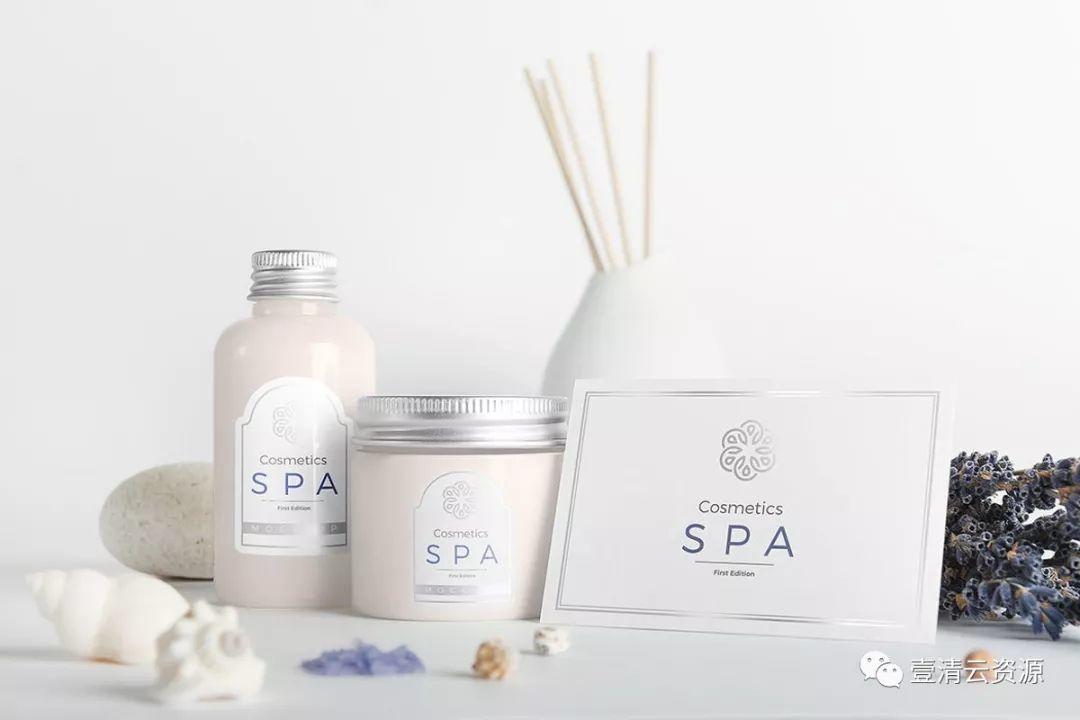 【S0633】【素材】SPA高级品牌化妆品品牌包装外观样机v.1PSD设计素材源文件