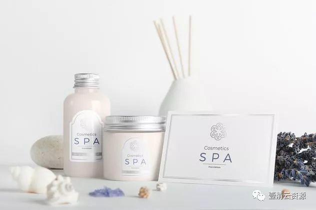 【S0633】【素材】SPA高级品牌化妆品品牌包装外观样机v.1PSD设计素材源文件