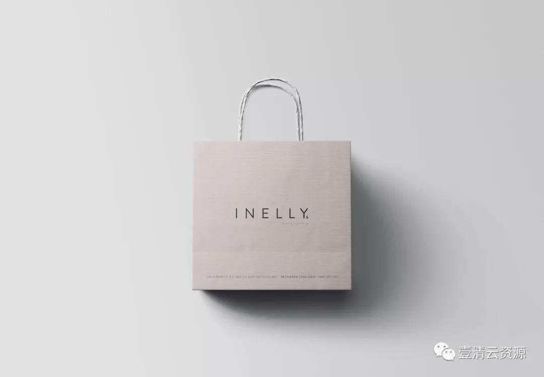 【S0636】【素材】品牌商店购物纸袋设计效果图样机PSD设计素材模板
