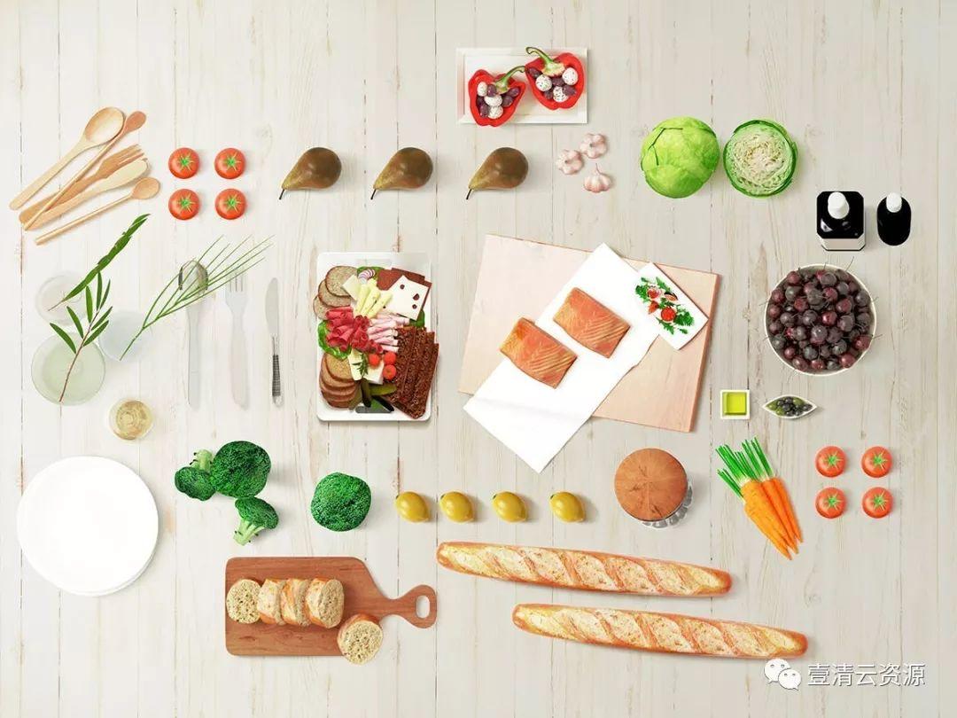 【S0645】【素材】食品品牌VI视觉体系设计预览样机套件PSD设计素材源文件