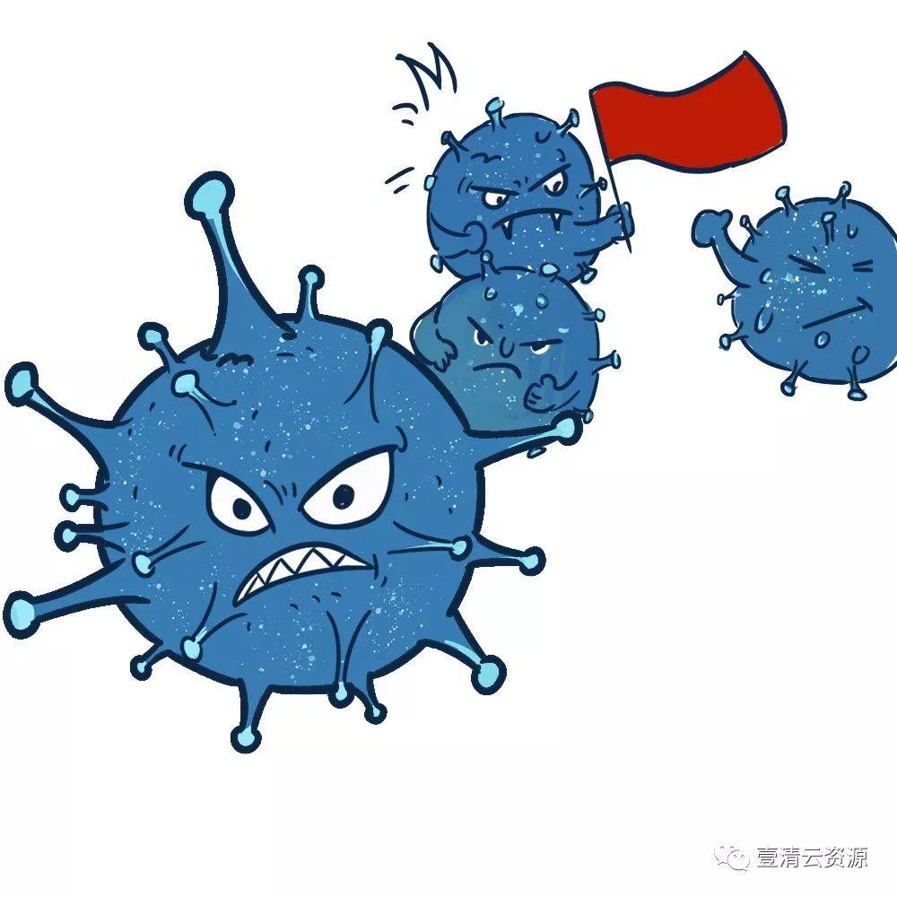 【S0712】【素材】新冠肺炎病毒细菌细胞微观医疗多格式免扣矢量素材