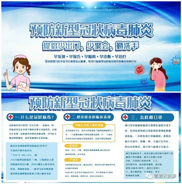 【S0715】【素材】款疫情预防公益psd海报素材武汉加油肺炎新冠状病毒感染宣传模板