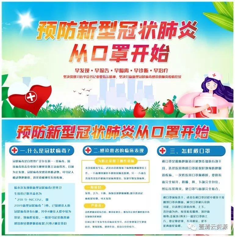 【S0715】【素材】款疫情预防公益psd海报素材武汉加油肺炎新冠状病毒感染宣传模板