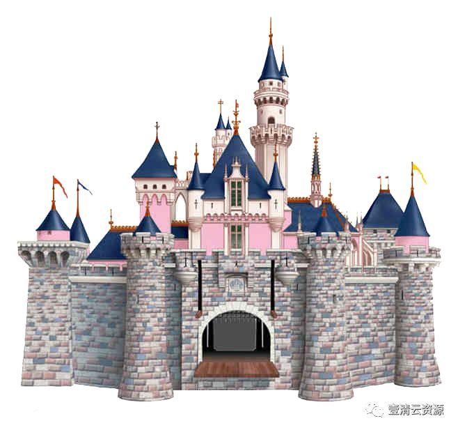 【S0720】【素材】206款欧式建筑城堡PNG设计素材源文件