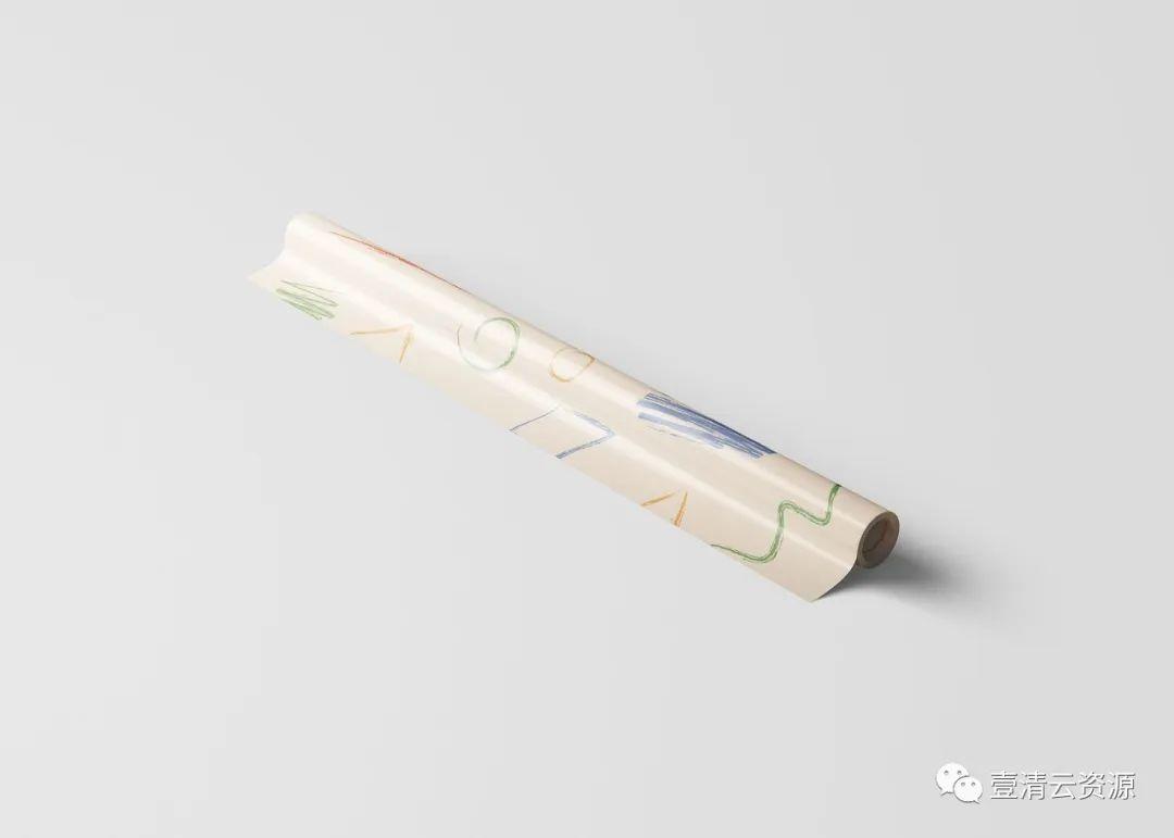 【S0728】【素材】包装纸图案纹理设计效果预览样机模板PSD设计素材源文件