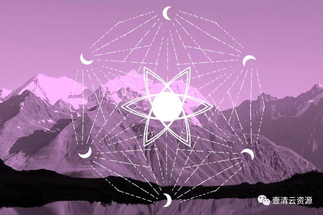 【S0744】【素材】16个占星术曼陀罗神圣符号矢量几何图形素材