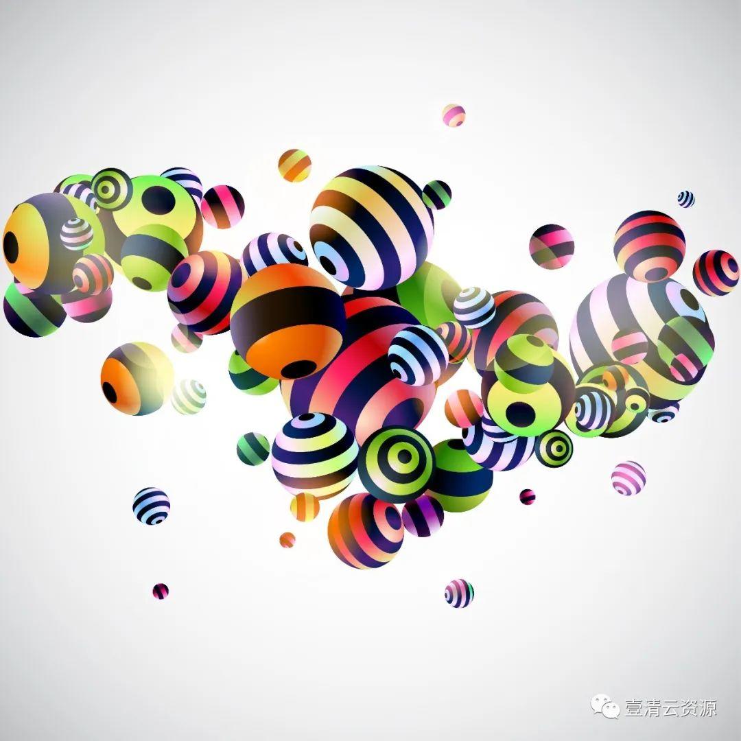 【S0754】【素材】16款韩国时尚的立体概念科技元素矢量EPS素材源文件
